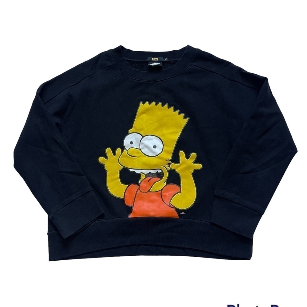 FUN The Simpson Bart Black Sweatshirt US M